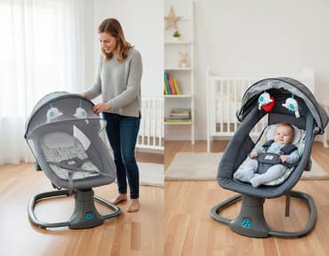 baklar və cənlər: Oğlan və qız üçün, İşlənmiş, Beşik, Yellənmə mexanizm ilə — 1