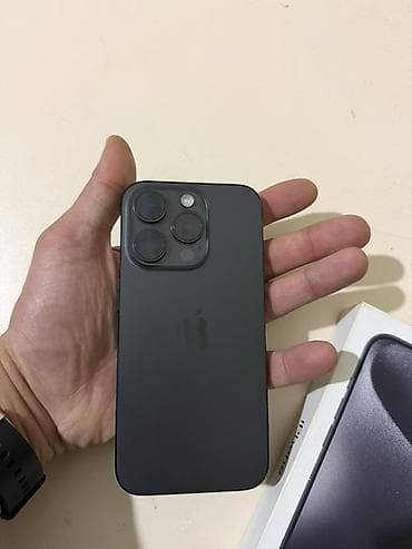 телефон fly ezzy: IPhone 15 Pro, 256 ГБ, Black Titanium, Беспроводная зарядка, Face ID — 2