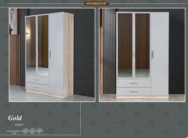 4 qapılı dolablar: Yeni, Açılan, 3 qapılı Düz dolab, Qarderob, paltar dolabı, Türkiyə — 1