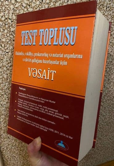 Test toplusu satıram ( hüquq ) hakimliyə vəkilliyə və notariat