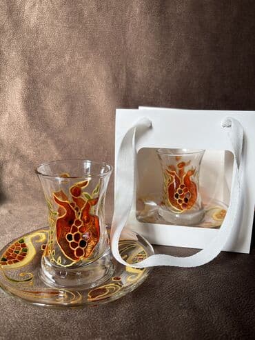 Çaydanlar və qəhvədanlar: Armudu stəkanlar, 1 əd — 5