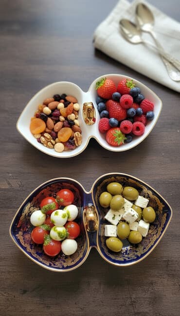 metbex moykası: Çex Respublikası istehsalı olan iki ədəd kobalt rəngli, əl işi çini — 1