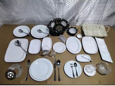 детский игровой набор черепашки ниндзя: Обеденный набор, цвет - Белый, Фарфор — 1