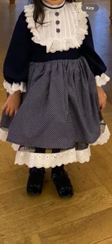 вязаные детские пальта: Детское платье, Праздничное, 3 - 4 года — 2