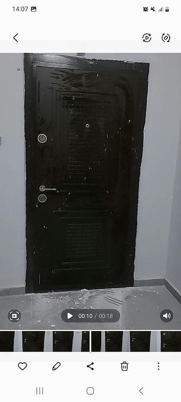 Dəmir giriş qapısı - Rəng: qara, parlaqlıq effektli - Material — 2