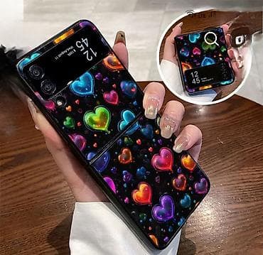 xiomi 10 s: Samsung Galaxy Z Flip 6 üçün qatlanan telefon qabı – Neon ürək — 3