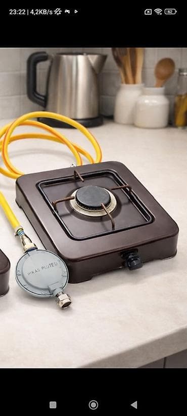 Qaz sobası Stolüstü, 1 gözlü, İşlənmiş