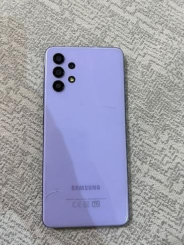 Техника для кухни: Samsung Galaxy A32, цвет - Фиолетовый, Отпечаток пальца — 3