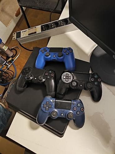 PlayStation 4 (PS4) Slim – 500GB - Saxlama həcmi: 500GB - Komplekt: 4 — 2
