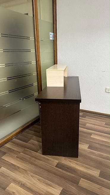 reception masa: Resepsiyon/ofis masası - Dizayn: İki rəngli kombinasiya – tünd — 3