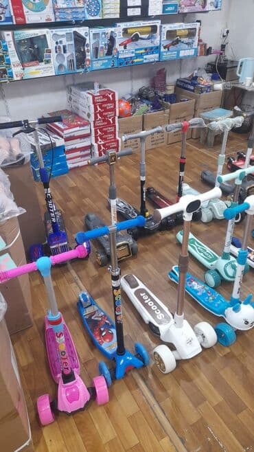 трюковой самокат в бишкеке: Skuterlər velosibetlər kankilet kaskalar roliklər hamısının satışı — 2