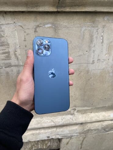 Alcatel: IPhone 12 Pro Max, 128 GB, Pacific Blue, Zəmanət, Simsiz şarj, Sənədlərlə — 1