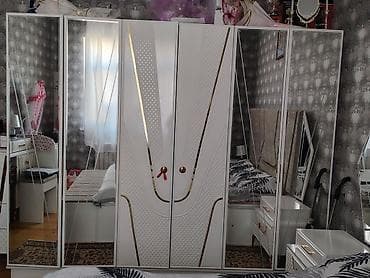 yataq otagi mebelleri: Yataq otağı üçün zərif və dəst şəklində mebel komplekti. Komplektə — 6