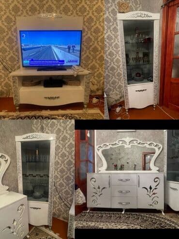 белый офисный стол: ‼️ENDİRİM ‼️ Qonaq dəsti təcili satılır əla vəziyyətdə dəst şəkildə — 1