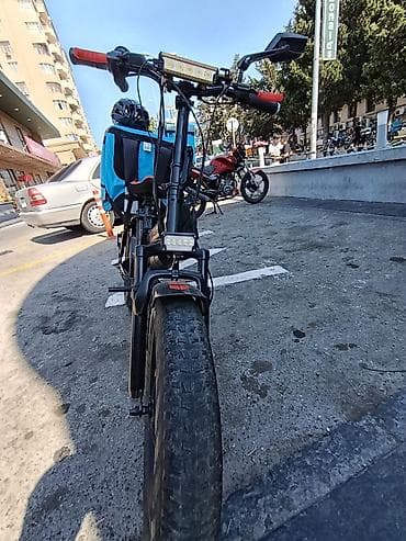 Elektrik nəqliyyatı: Elektrik velosipedi – yük/çatdırılma üçün tam təchizatlı “fat-tire” — 9