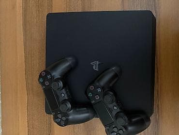 playstation satış: PlayStation 4 Slim komplekti - Konsol: Sony PlayStation 4 Slim (qara — 5