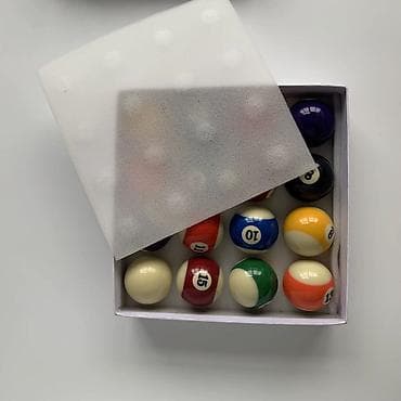 ev turnik: Bilyard topları dəsti – 16 ədəd Amerikan Bilyard Topu 57MM - Klassik — 1