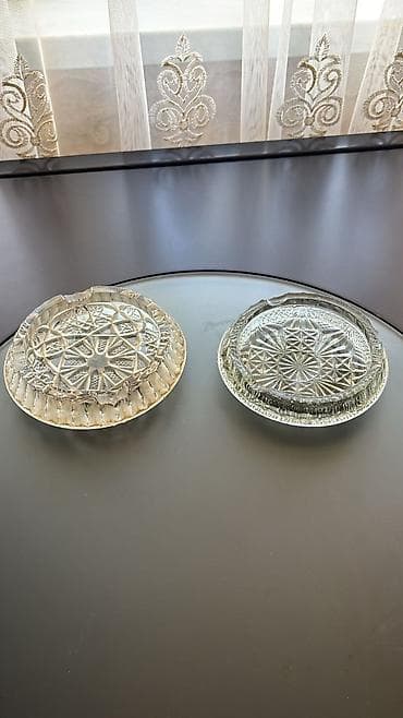 Kəsimli şüşə külqabı dəsti - 2 ədəd dairəvi külqabı - Material