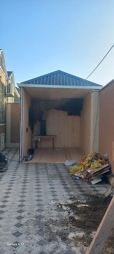 Taxta astarlı otaq/əlavə tikili – daxili üzləmə və boya işi