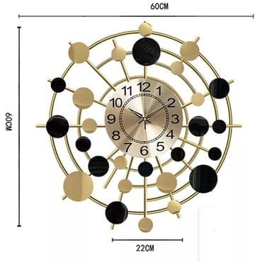 hamilton saat: Divar Saatı Material: Paslanmaz əlvan dəmir Diametr: 60 sm Ölkə — 4