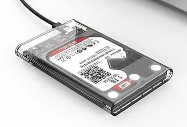 Şəffaf korpuslu 2.5" xarici HDD/SSD korpusu (USB bağlantılı) HDD 1Tb
