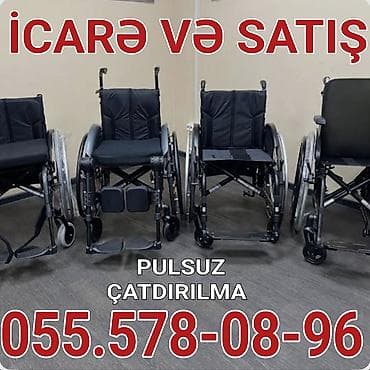 Müxtəlif model manual əlil arabalarının icarəsi və satışı. - Yüngül və