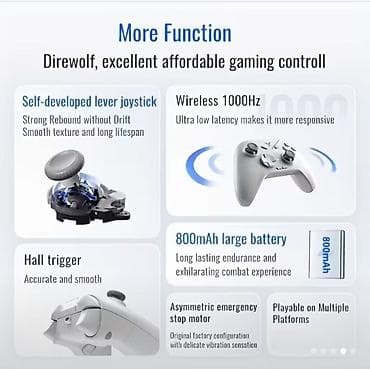 noutbuk satisi: FLYDIGI Direwolf 3 Gaming Controller İşlənməyib qutuda verilir - — 5
