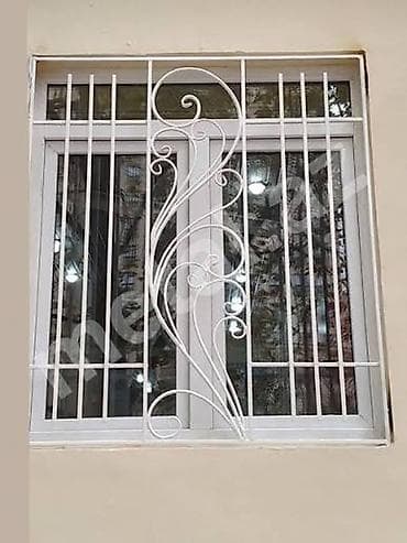 bal: Dəmir pəncərə barmaqlıqları - Material: qalın, bükmə profilli dəmir — 10