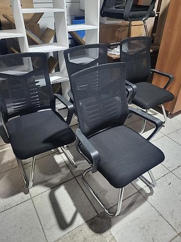 Ofis mebeli: Ofis ziyarətçi/kürsüləri – mesh arxa dayaqlı - Model: sabit skeletli — 2