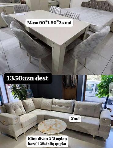 Yeni, Künc divan, Qonaq otağı üçün, Açılmayan