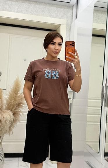 short: Qadın üçün şortik kofta destdi - Material: yumşaq, nəfəsalan trikotaj — 3