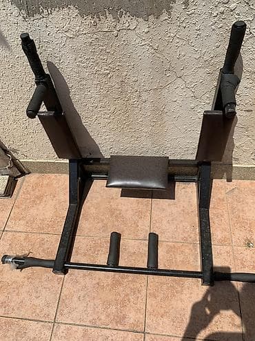 Турники и брусья: Divar tipli çoxfunksiyalı fitness trenajoru - Qarın, ayaq və qol — 1