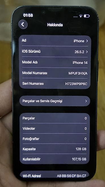 nar internet modem: IPhone 13, 128 GB, Mavi — 6