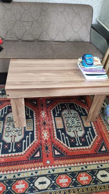 ağcaqayın: Jurnal masası, Açılmayan, MDF, Dördbucaq masa — 3