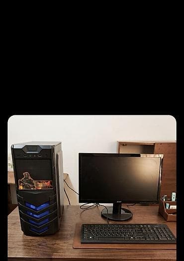 Masaüstü kompüter dəsti Tərkib: - Sistem bloku: ön paneldə USB