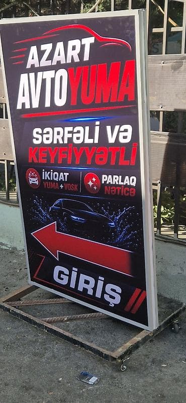 reklam cap: Təkərli tormozlu reklam stendlərinin hazırlanması — 3