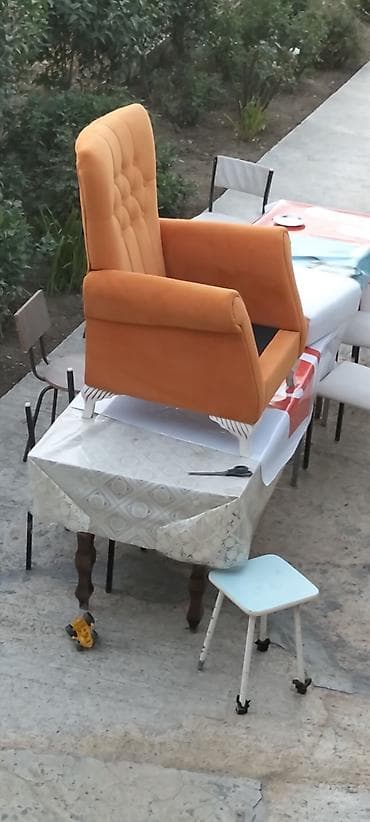 Yeni, Kreslo, Vеlur parça, Kredit yoxdur, Çatdırılma yoxdur