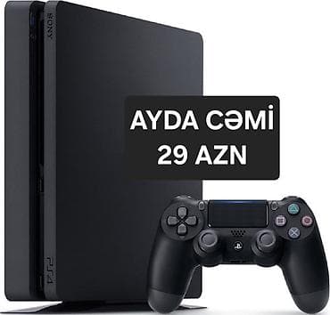 mp4 yukle: Sony PlayStation 4 (PS4) oyun konsolu + DualShock 4 pultu - Rəng — 1