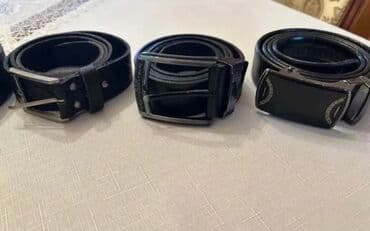 kişilər ucun dəri papaqlar və kepkalar: Kəmər, Eko dəri, Yeni — 3