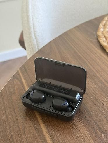 notebook bluetooth: Tam simsiz TWS qulaqlıq + şarj qabı - Rəng: qara, kompak tərtibat - — 1