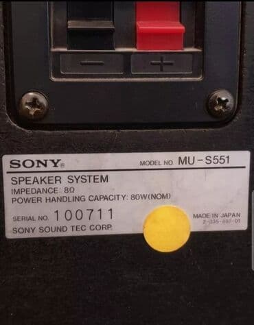 приемник: Dinamik Sony Dinamik,kalonka musiqi mərkəzi, sabvufer, dinamik,akustik — 4