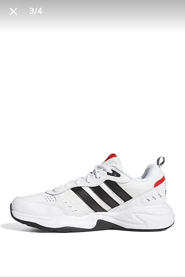 ağ krasovka: Adidas kişi idman ayaqqabısı original – ağ/qara/qırmızı rəng — 3