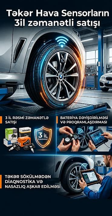 Təkər hava Daçiklərin (TPMS sensorların Təmiri) TPMS sensor problemi