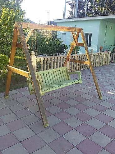taxta evlerin satisi ve tikilmesi: Skamya-yelləncəl, Zontiksiz, Taxta — 2