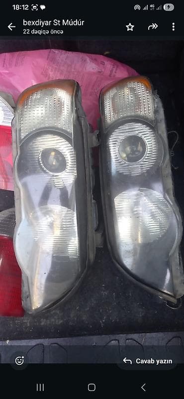 Komplekt, Yaxın və uzaq vuran işıqlar BMW — 2