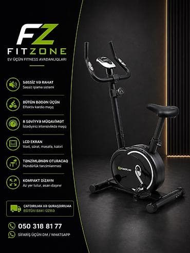 FZ FitZone – Ev üçün fitness avadanlığı: stasionar velotrenajor -