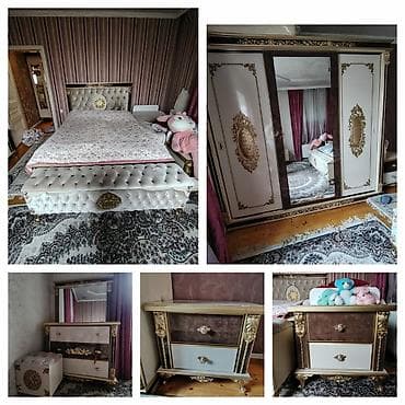 2 односпальные кровати, Шкаф, Трюмо, 2 тумбы, Б/у