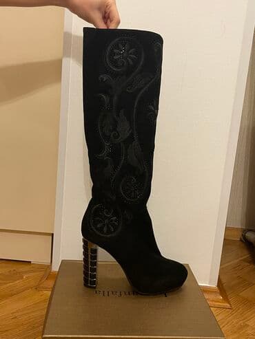 qadın çəkmə: Ölçü: 39, rəng - Qara, İşlənmiş — 1