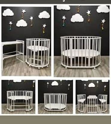 Oğlan və qız üçün, İşlənmiş, Yumru, Beşik, Dəstsiz, Matras ilə, Yellənmə mexanizm ilə