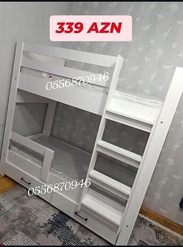 nərdivan qiyməti: Oğlan və qız üçün, Yeni, Çarpayı, Matras ilə, Siyirməli, Laminat — 8